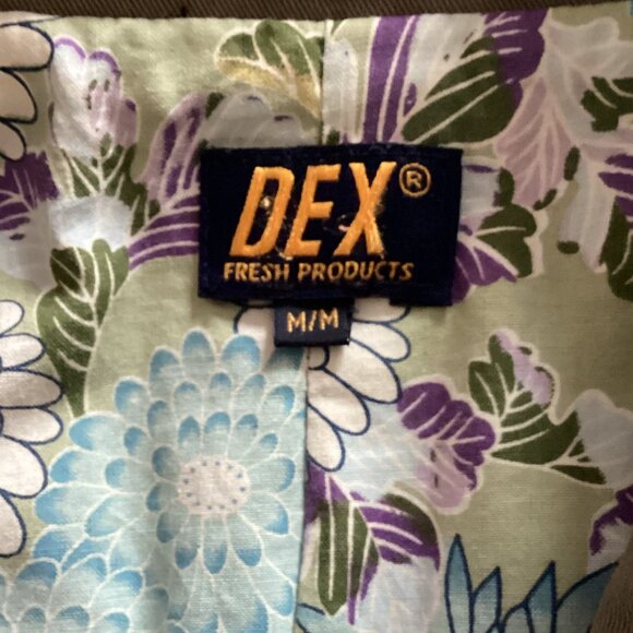 Dex Women's Army Style Jacket Size M Pockets Floral Lining Embroidery Detail - Picture 8 of 9